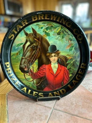 Super Clean Pre-Pro Star Brewing Co. Лоток с Лошадью и Девочкой Бостон, Массачусетс. - Изображение 1 из 4