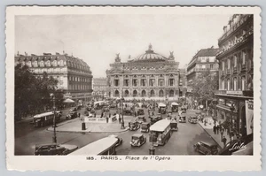 Postal Paris Place de l’Opéra Palais Garnier Edición Boisson 185 Francés RPPC - Imagen 1 de 2