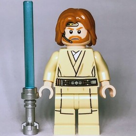 LEGO&reg; Star Wars Obi-wan Kenobi Minifigure Jedi Knight Pilot Headset 75191 sw0846