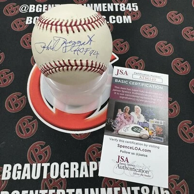 Phil Rizzuto HOF 94 Signed OALB Baseball New York Yankees Autographed JSA - Image 1 of 4