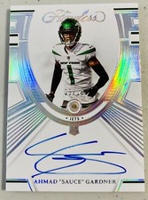 Ahmad Sauce Gardner 05/10 Rookie Auto Diamond 2022-23 Panini Flawless Football