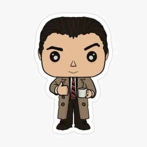 Twin Peaks, Agent Cooper, Dale Cooper Vinyl Sticker 2.5" x 4.0" Matte Handmade - Picture 1 of 2