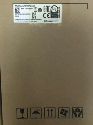 NEW IN BOX Delta Inverter VFD037M43A 3.7KW 380V 3-Phase - Image 1 of 3