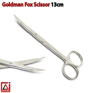 Surgical Operating Scissors Goldman Fox Tissue Suture Medical Shear Instruments - Picture 1 of 4