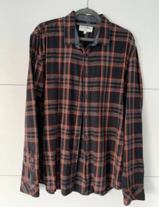 Tom Taylor Denim Hemd Shirt blau orange kariert Holzfäller Hemd Karohemd XL NEU! - Bild 1 von 3