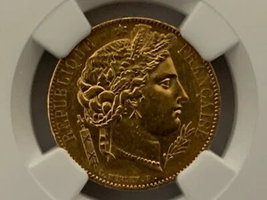 France ~ 1849A ~ 20 Francs ~ Gold ~ KM# 762 / F.529/1  NGC Certified  AU Details - Picture 1 of 6