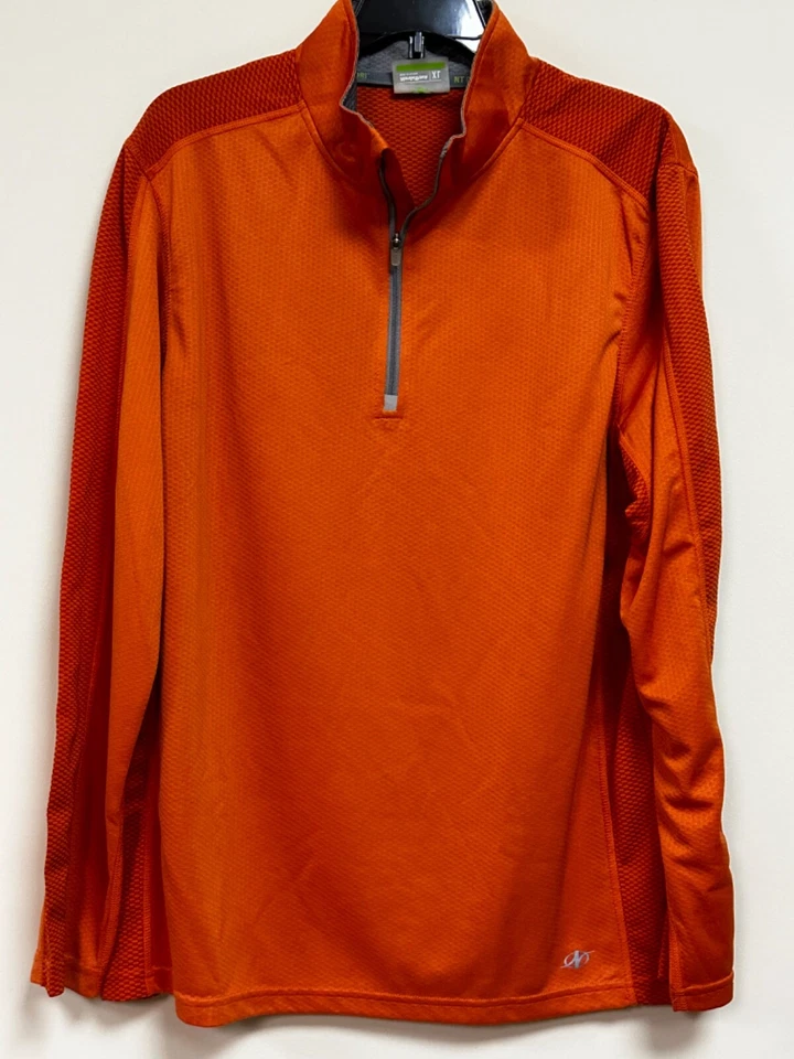mens Nordictrack 1/4 Zip mock neck long sleeves polyester - Image 1 of 4