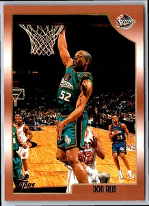1998 Topps Don Reid #181 Detroit Pistons