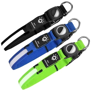Airtag Collar Led para Mascotas, GPS, Impermeable, Luminoso, USB Recargable - Imagen 1 de 9