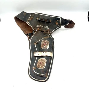 Vintage Marx Johnny Ringo Western Cowboy Brown Leather Leg Holster for Project - Bild 1 von 10