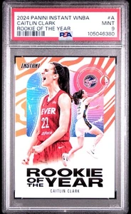 CAITLIN CLARK RC 2024 PANINI INSTANTÁNEO NOVATO DEL AÑO PSA 9 FIEBRE WNBA 🔥 - Imagen 1 de 2