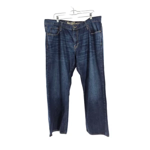 Pantalones de mezclilla rectos azul marino antiguo para hombre talla 42X32 - Imagen 1 de 9