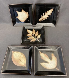 Karatsu-yaki Plate With Zu-gawari Made By Taroemon-kiln Set of 5 Plates - Picture 1 of 14