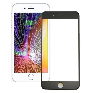 Front Screen Outer Glass Lens w/ Front LCD Screen Bezel Frame for iPhone 8 - Picture 1 of 6