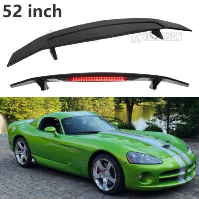 Luces de freno de alerón trasero negro mate ABS 52" para Dodge Viper GT SRT Foto 1 de 4