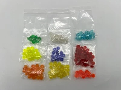 Lego trans lot of 160 pieces - Translucent Orange Red Yellow Blue Plates - Image 1 of 4