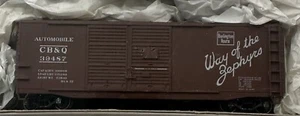 Accurail 11232 HO Scale AAR 40’ Steel Double Door Box Car ~ (CB&Q) 39487 MW KC - Picture 1 of 2