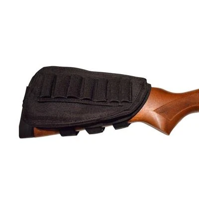 Tactical Hunting Rifle Shotgun Buttstock Cheek Rest Ammo Shell Mag Pouch Holder - Image 1 of 4