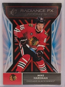 Mike Hardman 2021-22 Upper Deck SPx Radiance FX Rookies Red 131/150 Blackhawks - Picture 1 of 2