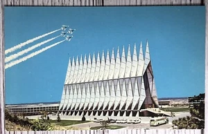 Air Force Academy Protestant Cadet Chapel Colorado Springs Colorado CO Postcard - Picture 1 of 2