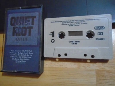 RARE OOP Quiet Riot CASSETTE TAPE qr iii RATT Giuffria W.A.S.P. house of lords ! - Image 1 of 2
