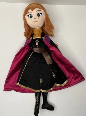 Boneca Ty Sparkles Anna Disney Frozen personagem de filme 15” pelúcia 2019 com etiqueta pendurada - Imagem 1 de 4