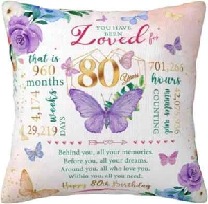 80th Birthday Gifts For Women, Best Birthday Gifts For 80 Year Old Woman, Happy - Picture 1 of 7