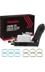 RANSOTO Engine Oil Cooler And Oil Filter Housing Compatible with 2011 2012 20... - Picture 1 of 6