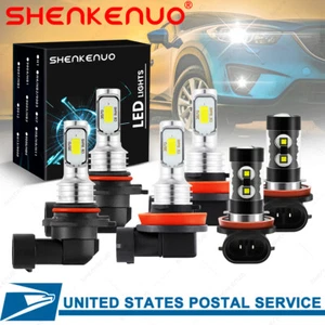 For Toyota Sienna 2011 2012-2020 LED Headlight High Low Beam Fog Light Bulbs Kit - Imagen 1 de 12