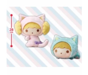 SET OF 2 Little Twin Stars Sanrio Friendly Kitten Plushes NEW Kawaii Plush Japan - Picture 1 of 8