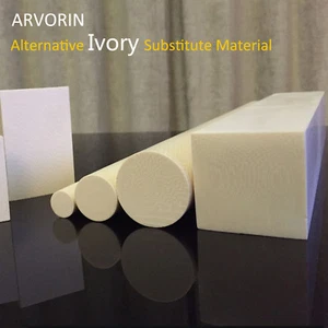 ARVORIN - Bloque de varilla de 12" material sustituto marfil a base de resina de imitación - Imagen 1 de 17