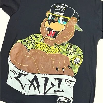 Fatal Clothing Fatal Crew “Live Life Hard” Teddy Bear Grahic Tshirt Mens Large - Image 1 of 4