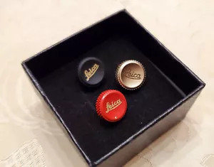3PCS Soft Shutter Release Buttons for Leica M Fujifilm, 11mm, Red/Black/Gold - Picture 1 of 4