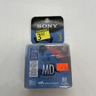 Sony Recordable Mini Discs-5 Pack-80 Min-Storage Case Color Coded New Sealed