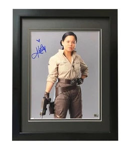 Kellie Marie Tran Signed Star Wars Mandalorian Rose 11x14 Photo Framed Topps COA - Picture 1 of 5