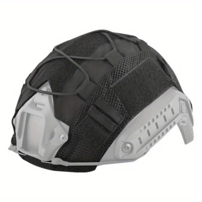 Tactical Cycling Helmet Cover with Elastic Rope Outdoor Accessory - Image 1 of 4