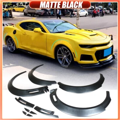 适用于雪佛兰科迈罗 2016 - 19 挡泥板耀斑超宽车身拱门车身套件 — 第 1/4 张图片