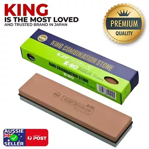 King 250/1000 Grit 2-Sided Japanese Knife Sharpening Whetstone Water Stone K-80 - Picture 1 of 10