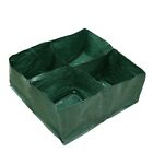 Raised Garden Planter Bag Bed 4 Divided Grids Durable Square Planting Grow