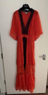 Maxi Vestido Temperley London Rojo/Negro 12UK Foto 1 de 4