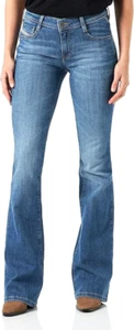 Diesel Y2K Bootcut Womens Low Rise Stretch Snug Fit Jeans Blue Wash W28 L31 - Picture 1 of 14