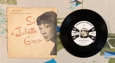 Juliette Greco 45 w PS Si / The Carousel 1957 VG/VG+ - Image 1 of 2