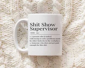 Tasse Schiff Show Supervisor - lustiges Geschenk am Arbeitsplatz für Chef oder Kollegen - Bild 1 von 4