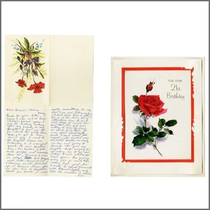 Eric Clapton’s Mother Patricia Clapton Handwritten Letter And Card (UK) - Imagen 1 de 3