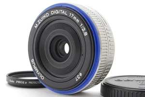 [Almost Unused] Olympus M.Zuiko DIGITAL 17mm F2.8 Pancake Lens Silver From JAPAN - Picture 1 of 24