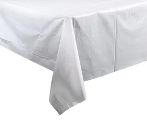 54" x 108" Tablecloth Rectangle Party Plastic Table Cover Set Of 5 - Picture 1 of 2