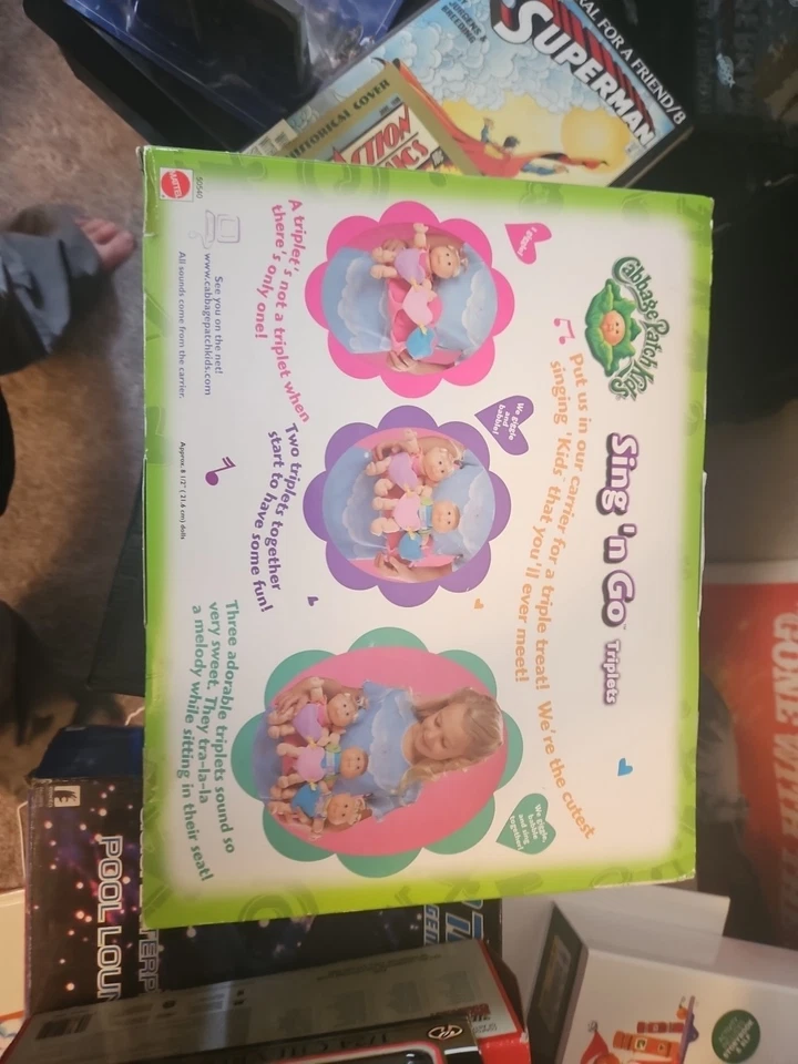 Cabbage Patch Kids Dolls Sing N Go Triplets Mattel 50530