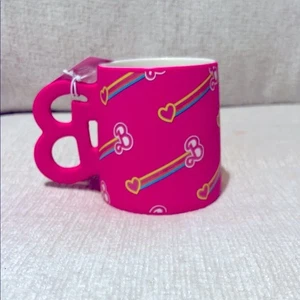Barbie Pink Rainbow Hearts 21 oz Mug NWT - Picture 1 of 4