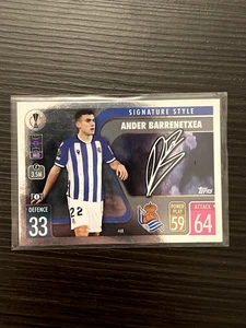Ander Barrentxea 2021-22 Topps Match Attax UCL Europa Signature Style Sociedad - Picture 1 of 2