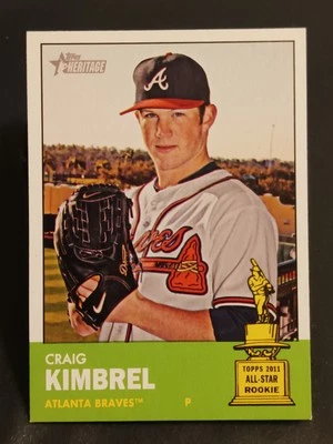 Topps Heritage 2012 - Craig Kimbrel #398 🏆 Copa Oro de Novato🏆 Atlanta Braves  Foto 1 de 3
